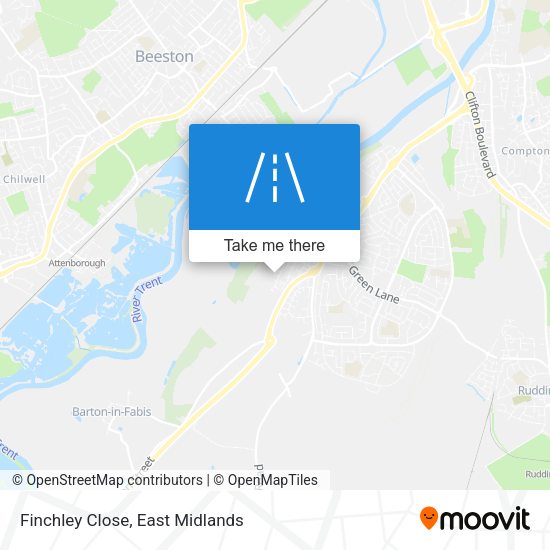 Finchley Close map