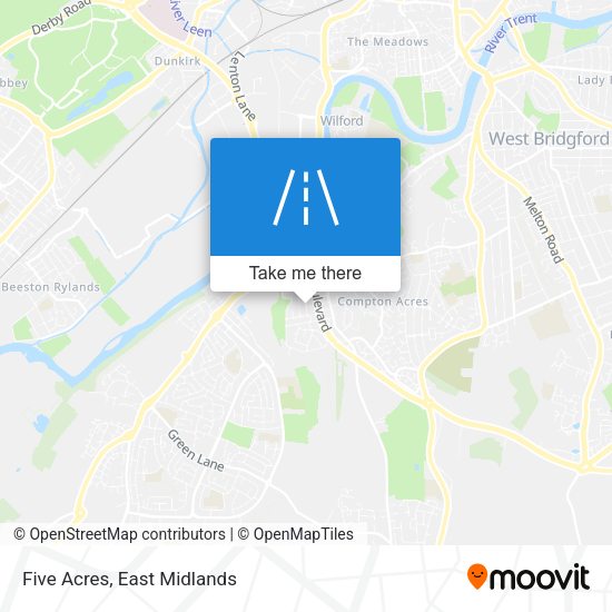Five Acres map
