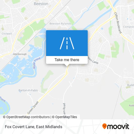 Fox Covert Lane map