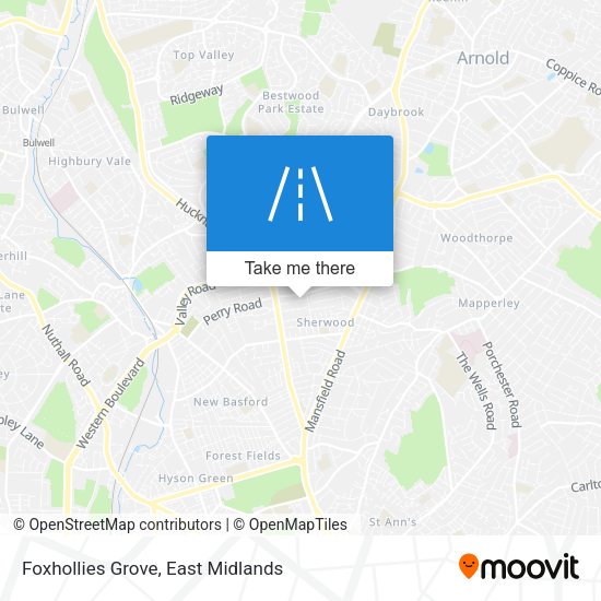 Foxhollies Grove map