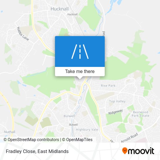 Fradley Close map