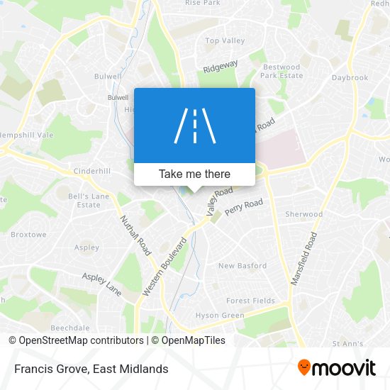 Francis Grove map