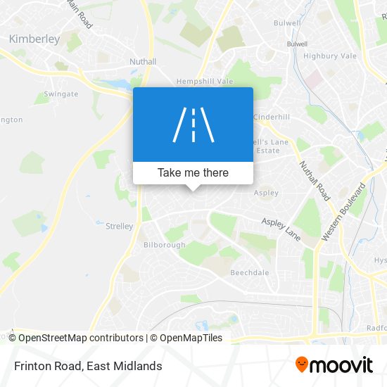 Frinton Road map