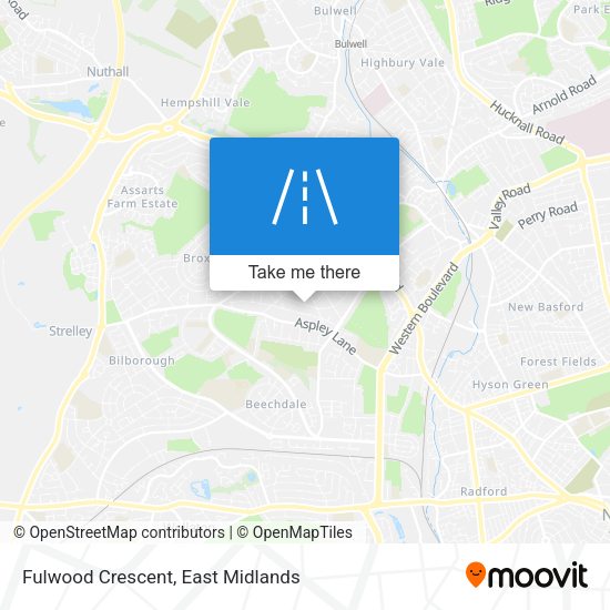 Fulwood Crescent map