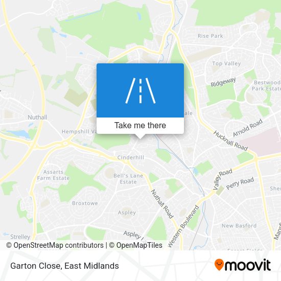 Garton Close map