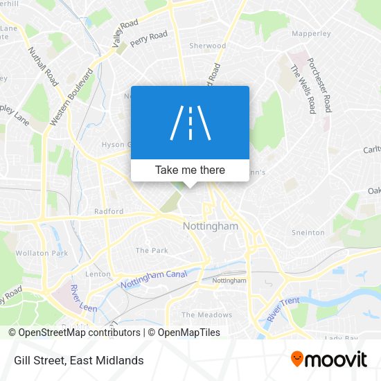 Gill Street map