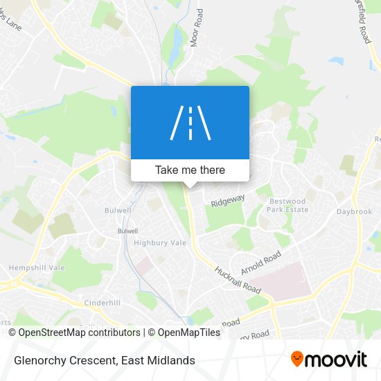 Glenorchy Crescent map