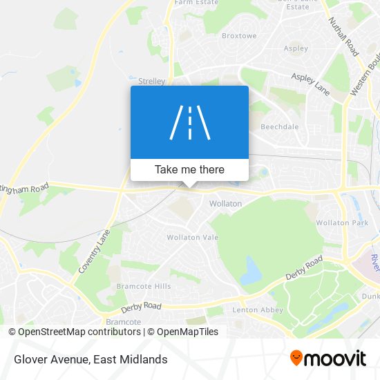 Glover Avenue map