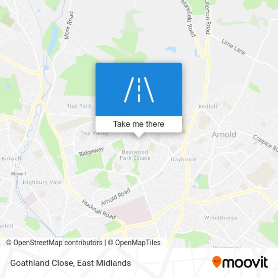 Goathland Close map