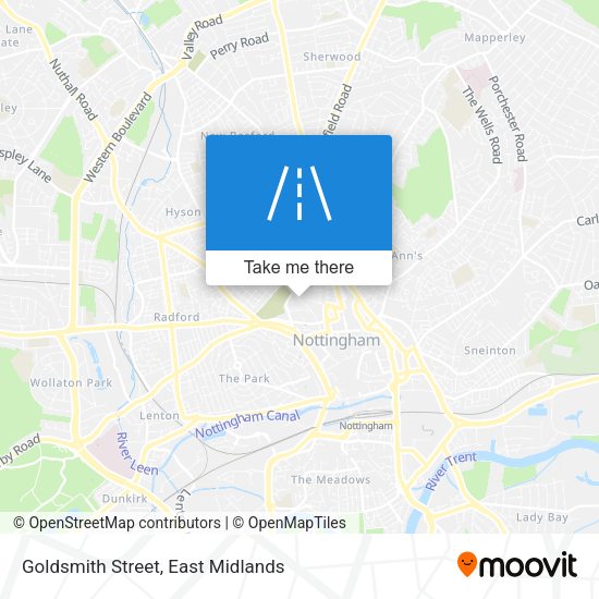 Goldsmith Street map