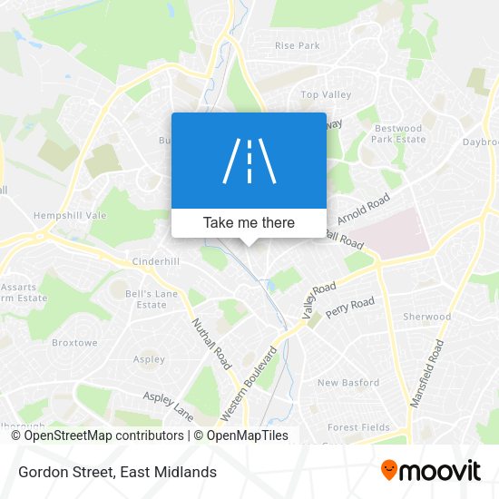 Gordon Street map