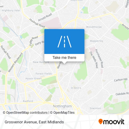 Grosvenor Avenue map