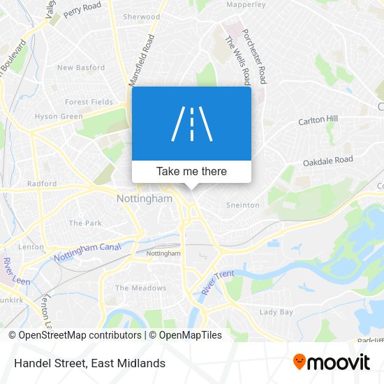 Handel Street map