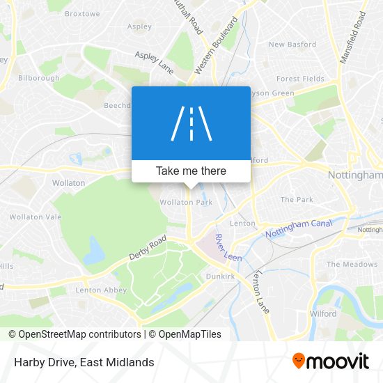 Harby Drive map