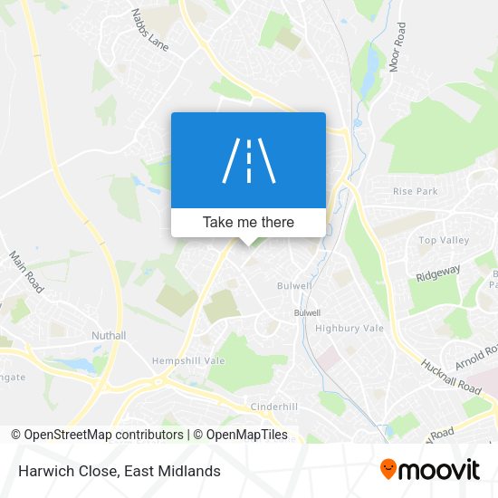 Harwich Close map