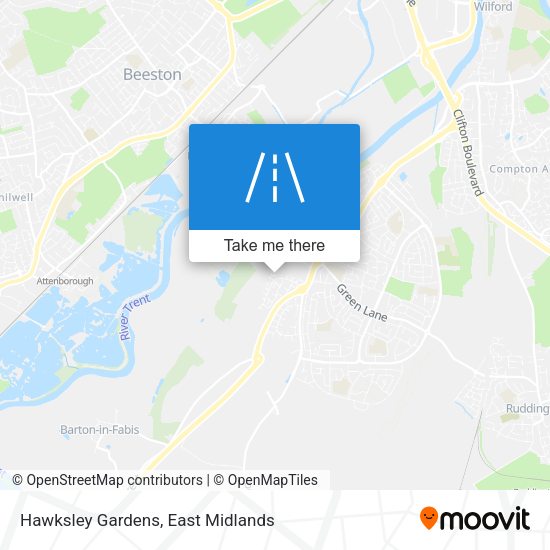 Hawksley Gardens map
