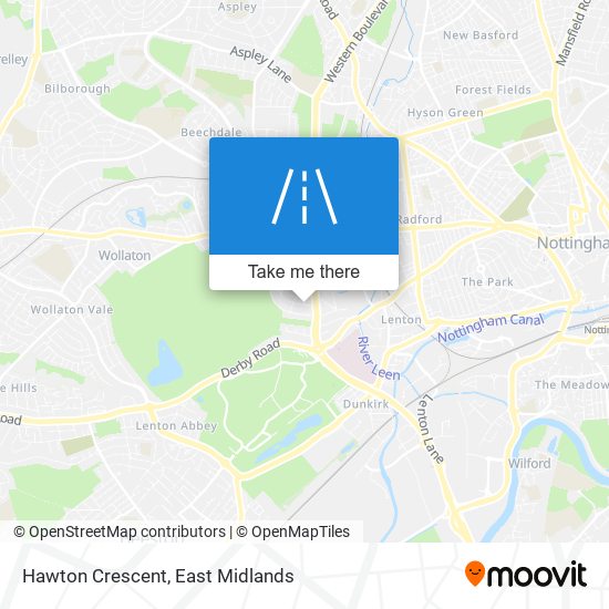 Hawton Crescent map