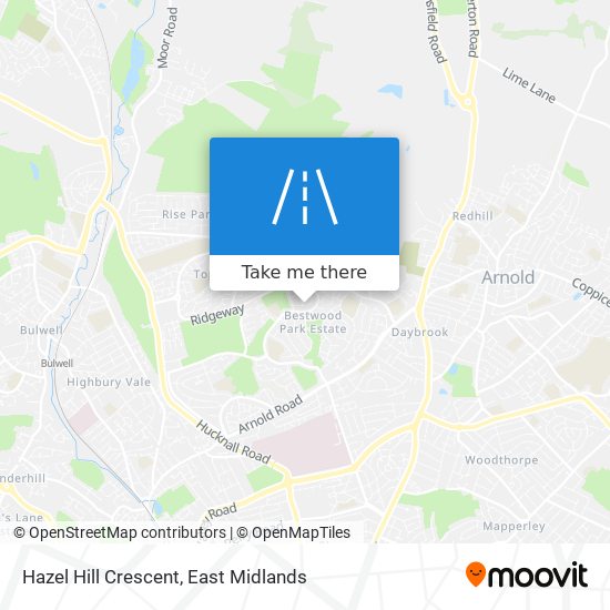 Hazel Hill Crescent map