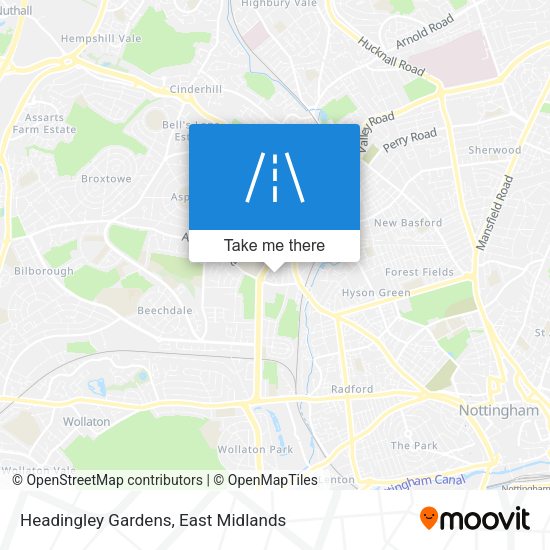Headingley Gardens map