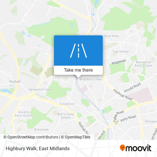 Highbury Walk map