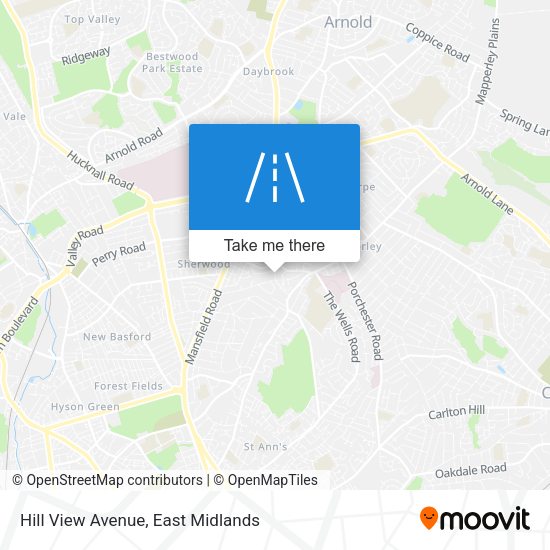 Hill View Avenue map