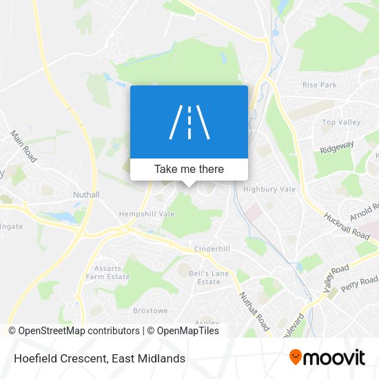 Hoefield Crescent map