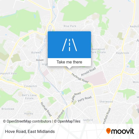 Hove Road map