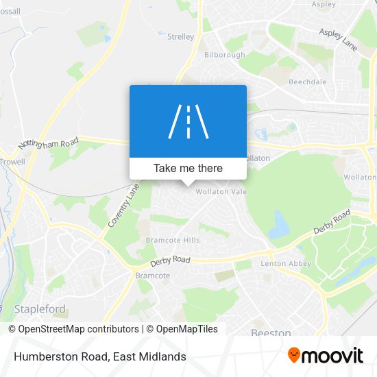 Humberston Road map