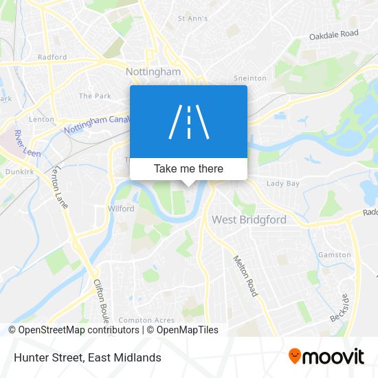 Hunter Street map