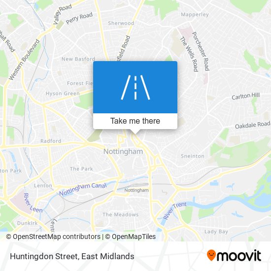 Huntingdon Street map
