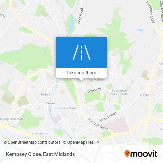 Kempsey Close map