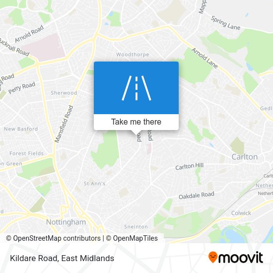 Kildare Road map