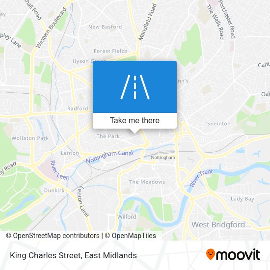 King Charles Street map