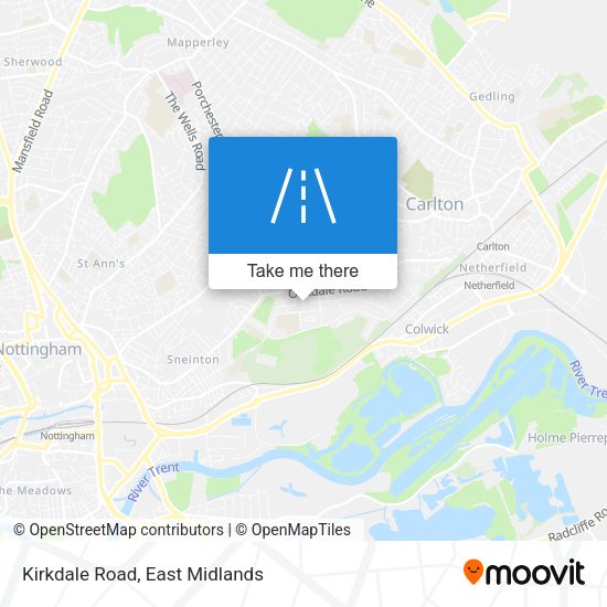 Kirkdale Road map