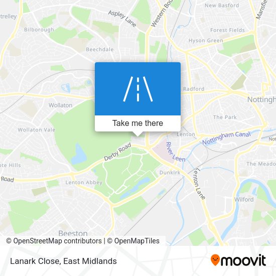 Lanark Close map