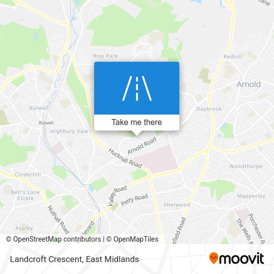 Landcroft Crescent map