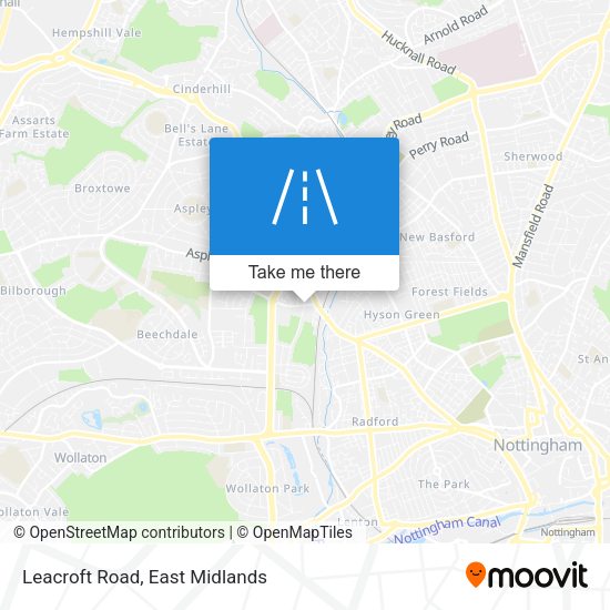 Leacroft Road map