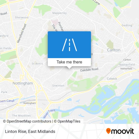 Linton Rise map