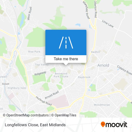 Longfellows Close map