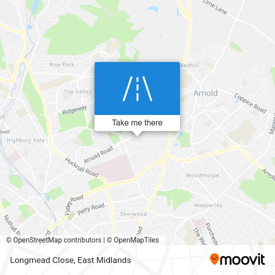 Longmead Close map