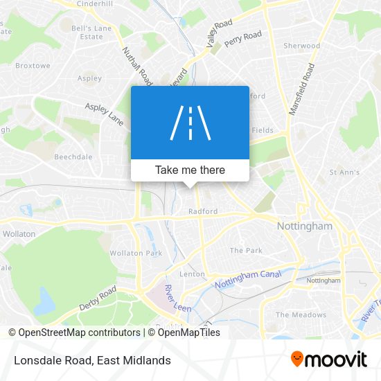 Lonsdale Road map