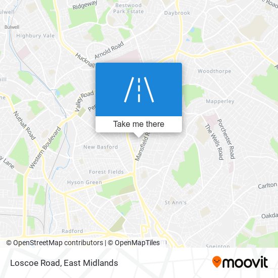 Loscoe Road map