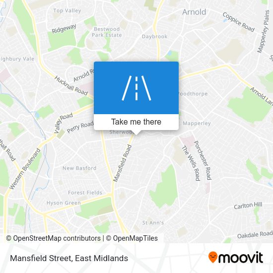 Mansfield Street map