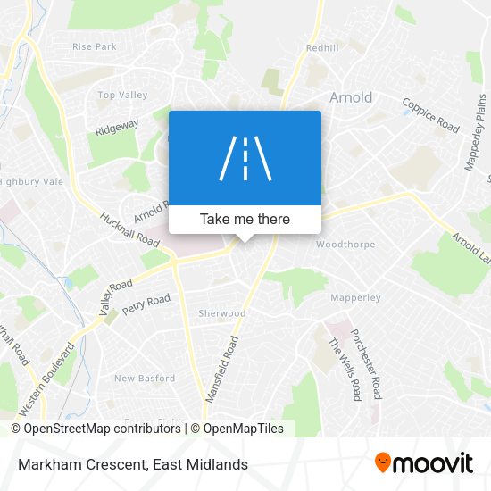 Markham Crescent map