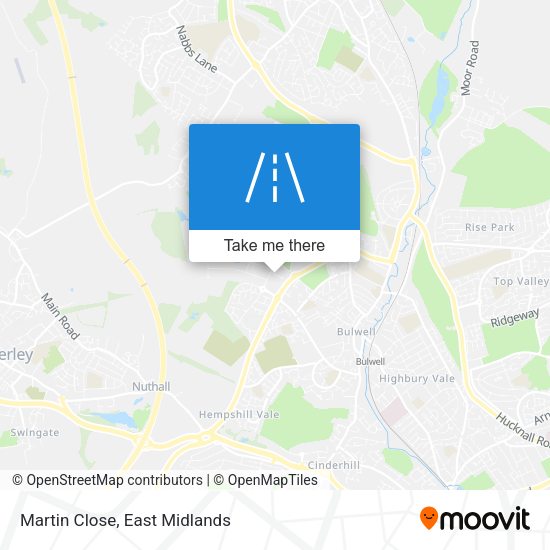 Martin Close map