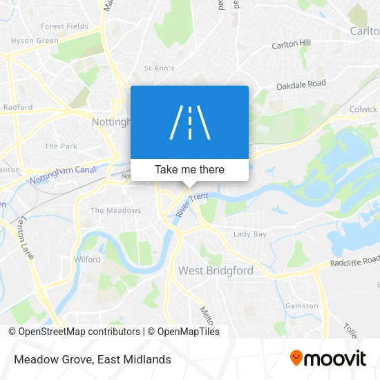 Meadow Grove map