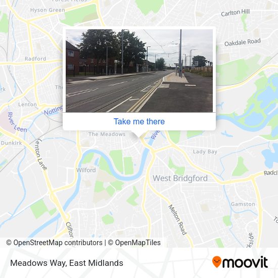 Meadows Way map