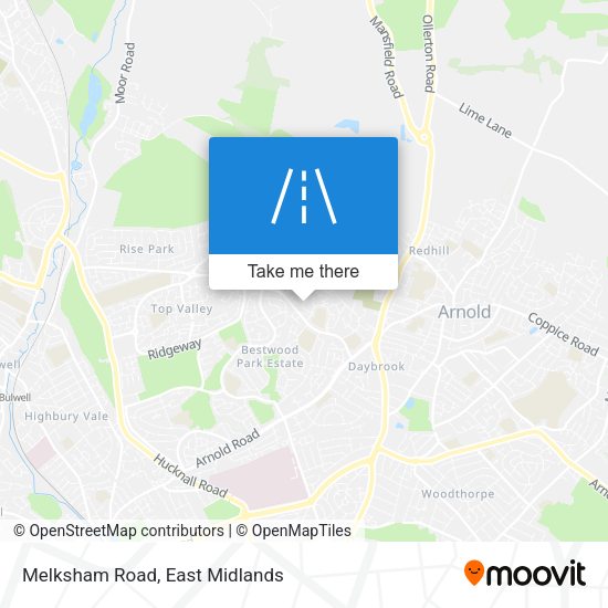 Melksham Road map