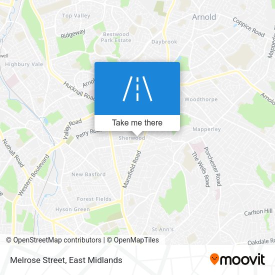 Melrose Street map