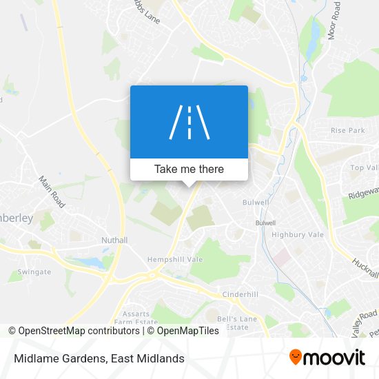 Midlame Gardens map
